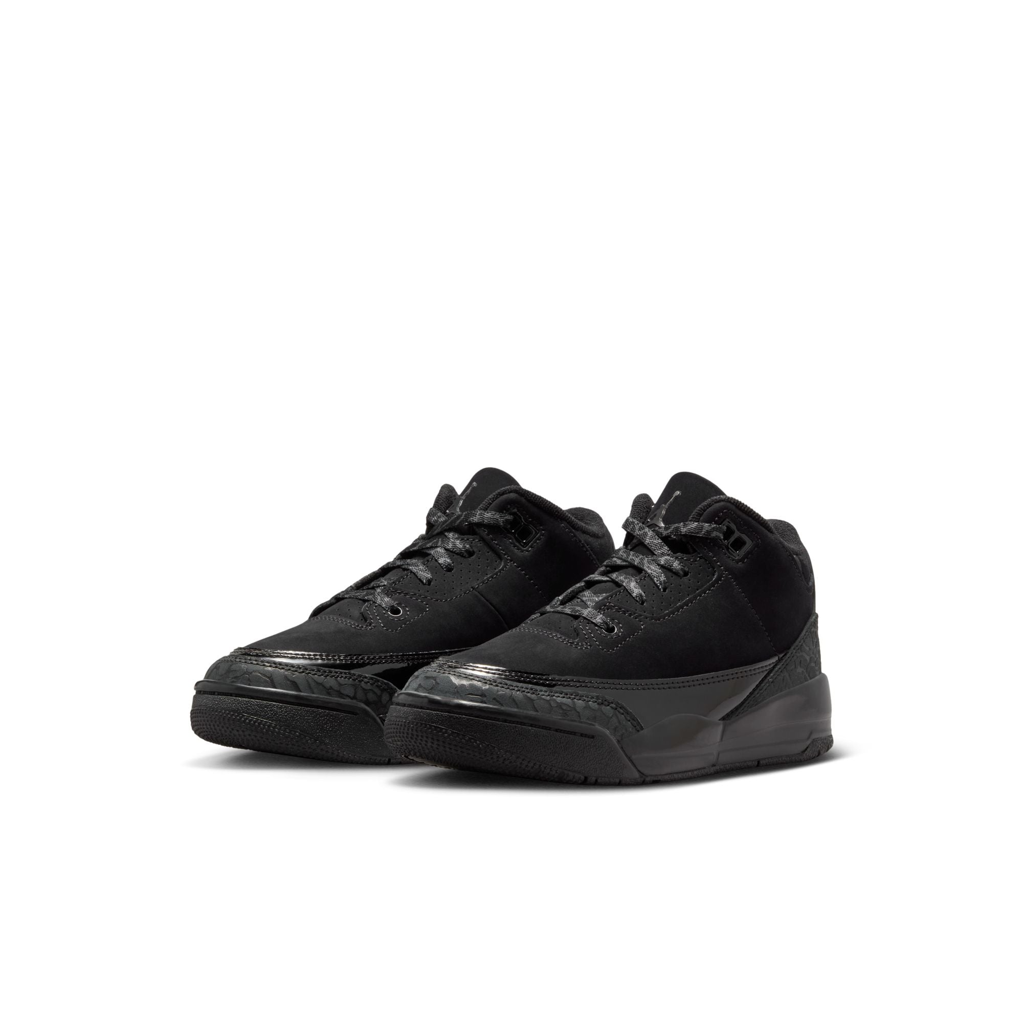 Jordan 3 Retro Little Kids' Shoes Black/Dark Charcoal-White
