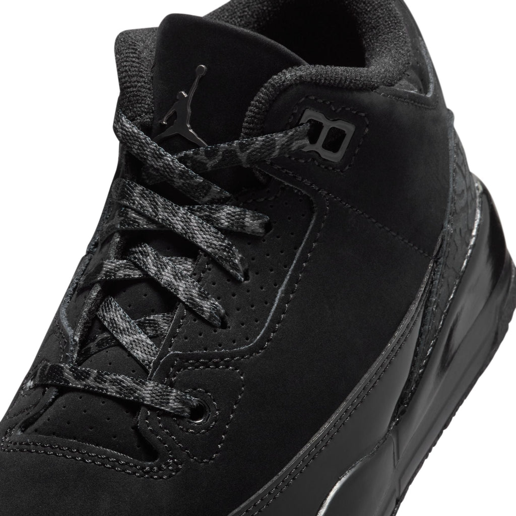 Jordan 3 Retro Little Kids' Shoes Black/Dark Charcoal-White