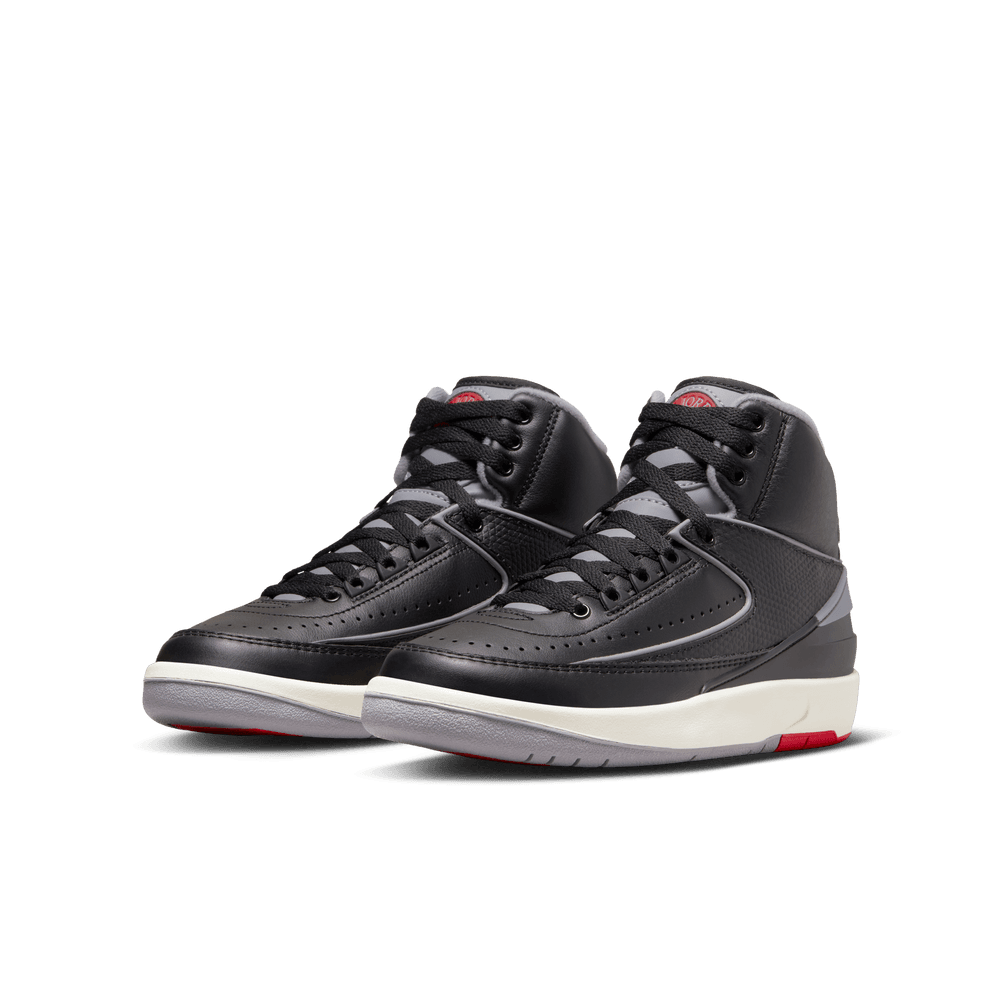 YOUTH AIR JORDAN 2 RETRO "BLACK CEMENT GREY"