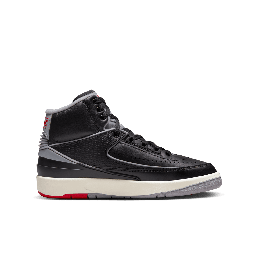 YOUTH AIR JORDAN 2 RETRO "BLACK CEMENT GREY"