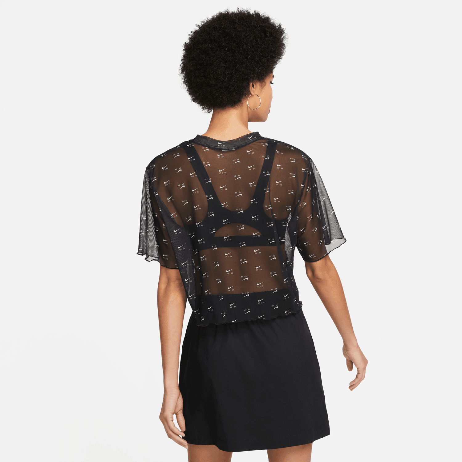 WOMEN'S NIKE AIR MESH SHORT SLEEVE CROP