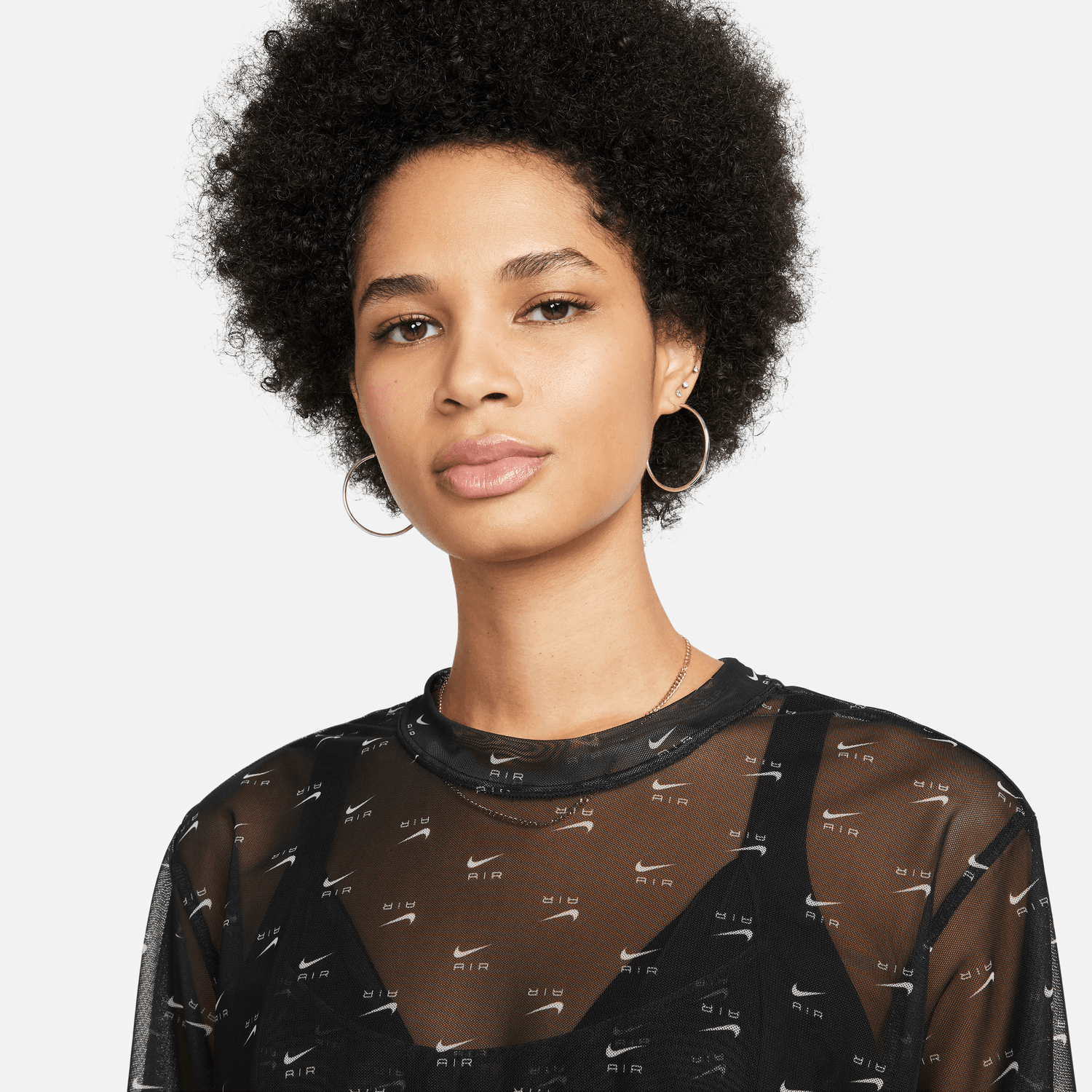 WOMEN'S NIKE AIR MESH SHORT SLEEVE CROP