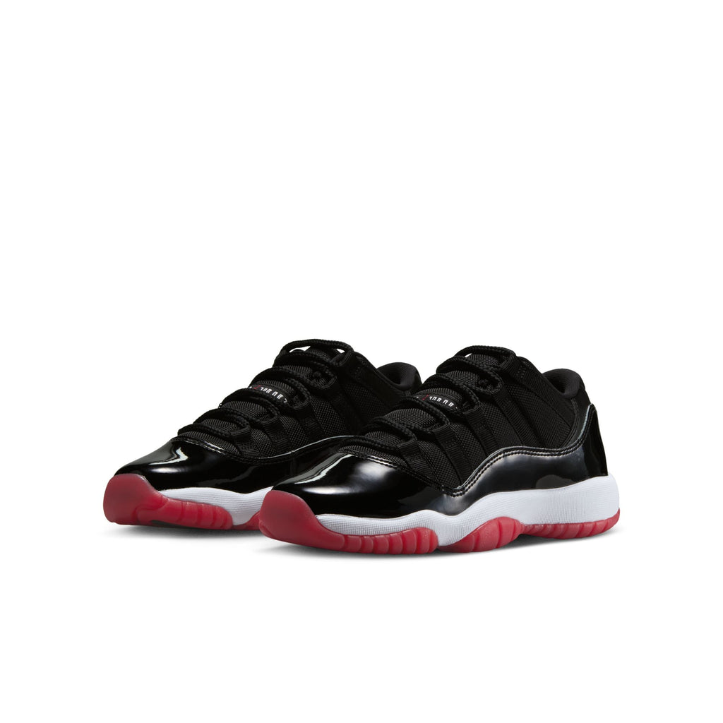Air Jordan 11 Retro Low Big Kid's Shoes Black/Varsity Red-White