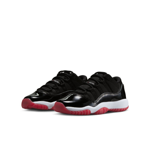Air Jordan 11 Retro Low Big Kid's Shoes Black/Varsity Red-White