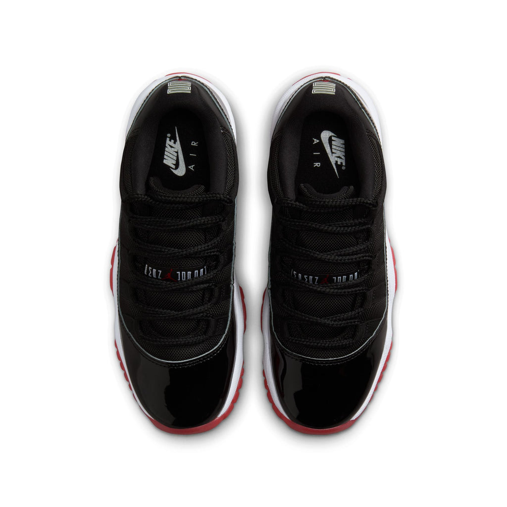 Air Jordan 11 Retro Low Big Kid's Shoes Black/Varsity Red-White