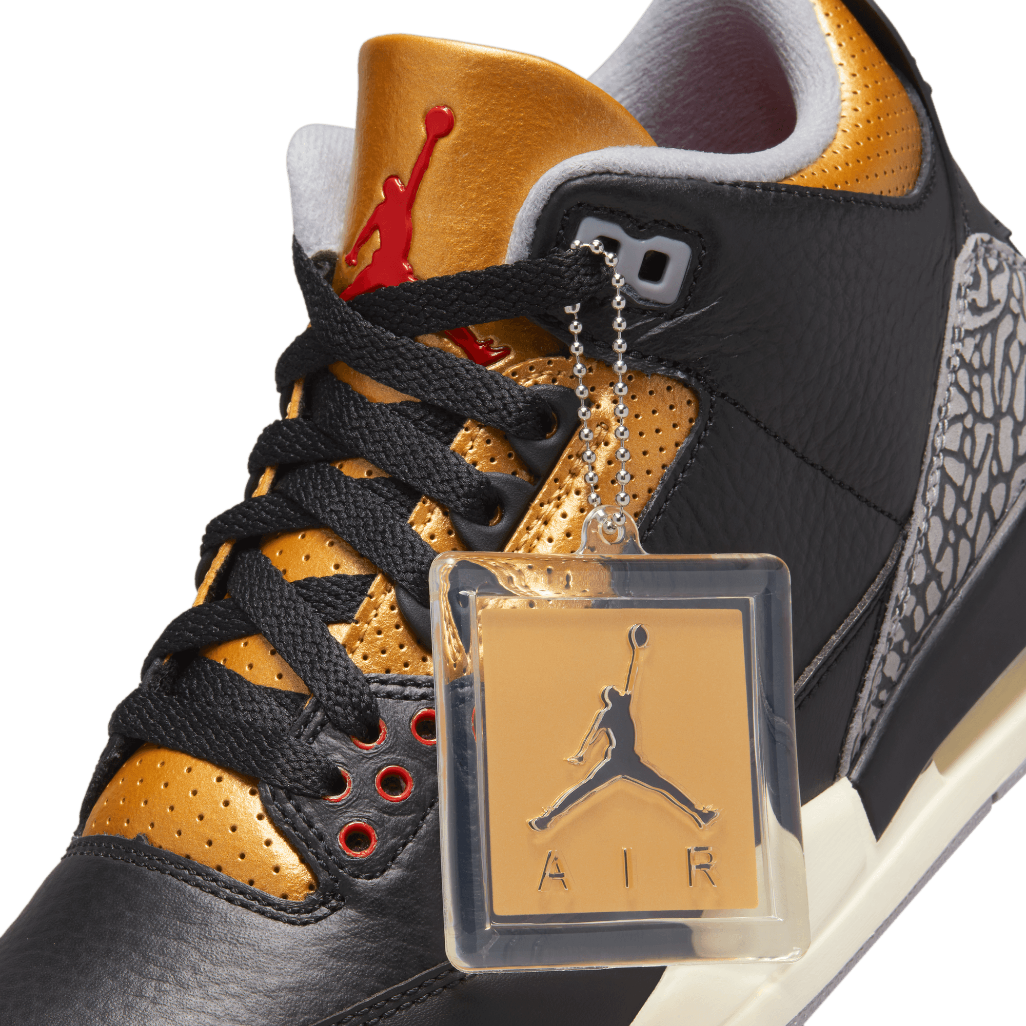 AIR JORDAN 3 RETRO "BLACK CEMENT GOLD" (WOMENS)