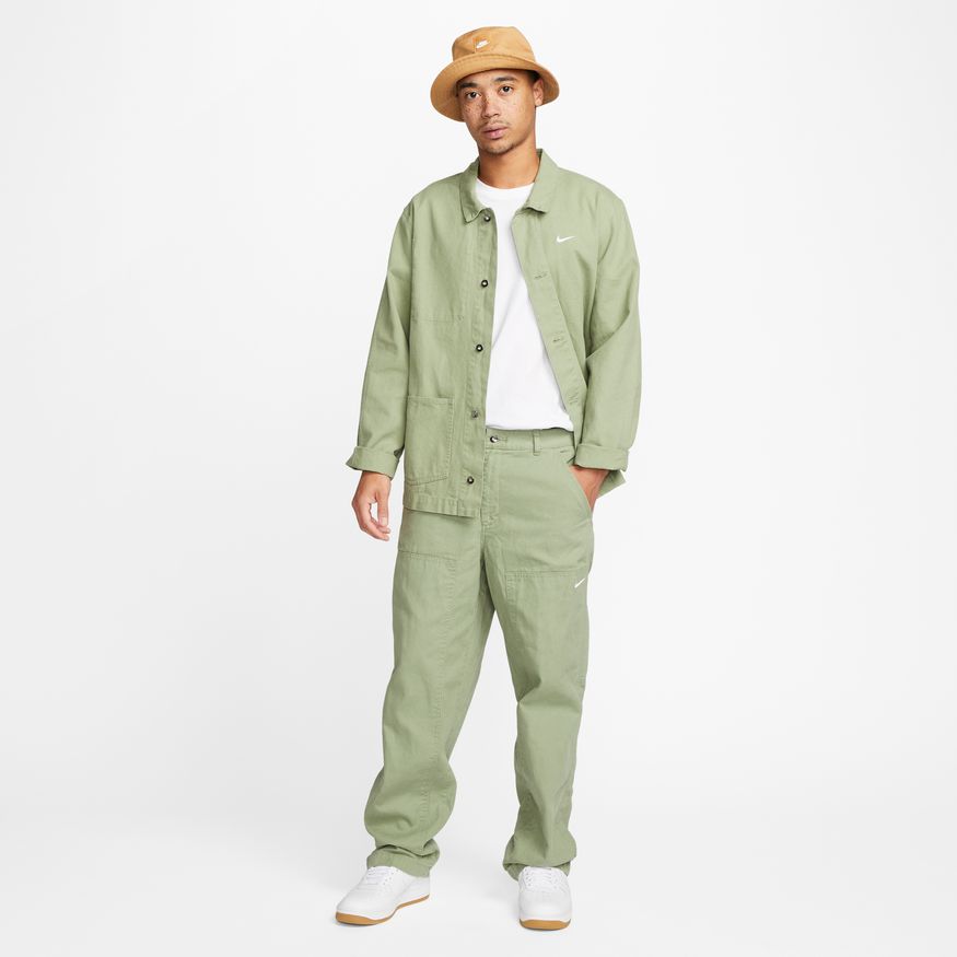 NIKE LIFE DOUBLE PANEL PANT "OIL GREEN"
