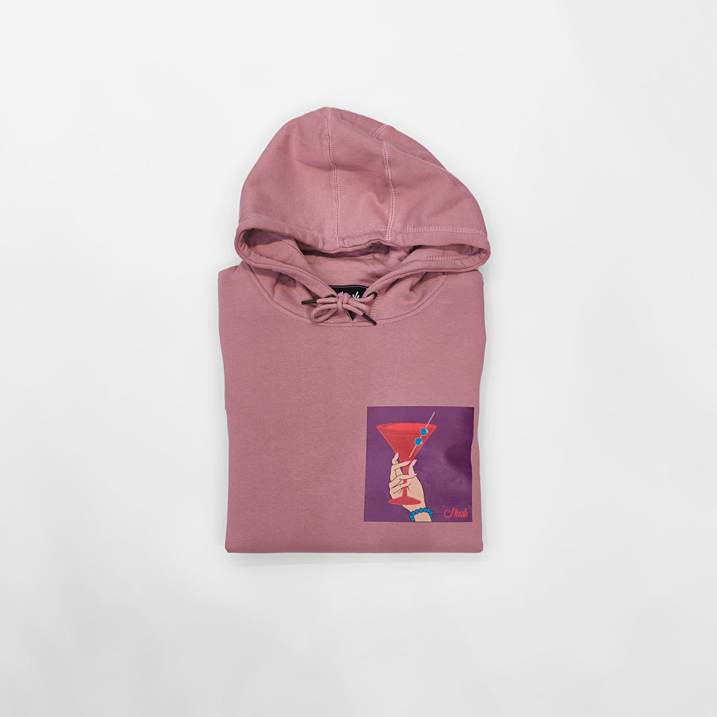 HUSH PINK MARTINI HOODIE