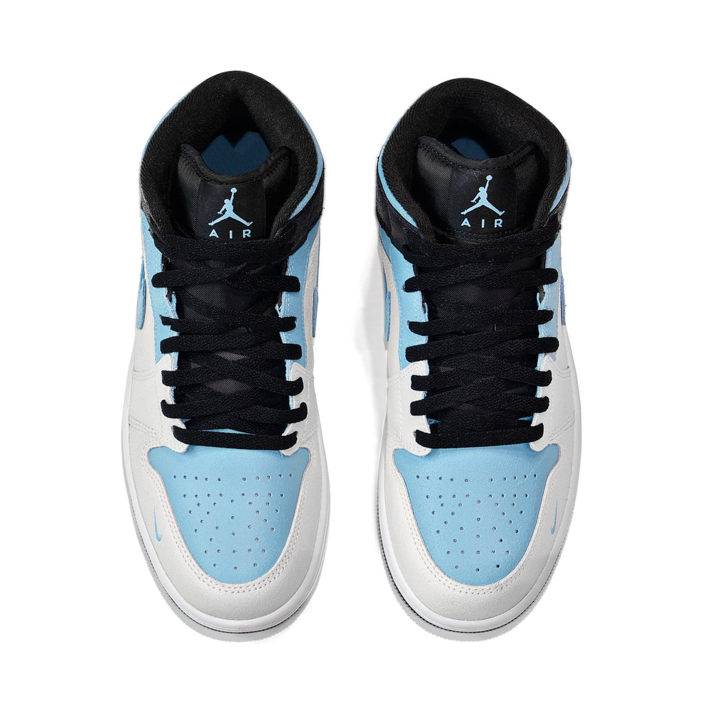 Air Jordan 1 Mid SE Summit White/Blue Chill-Black