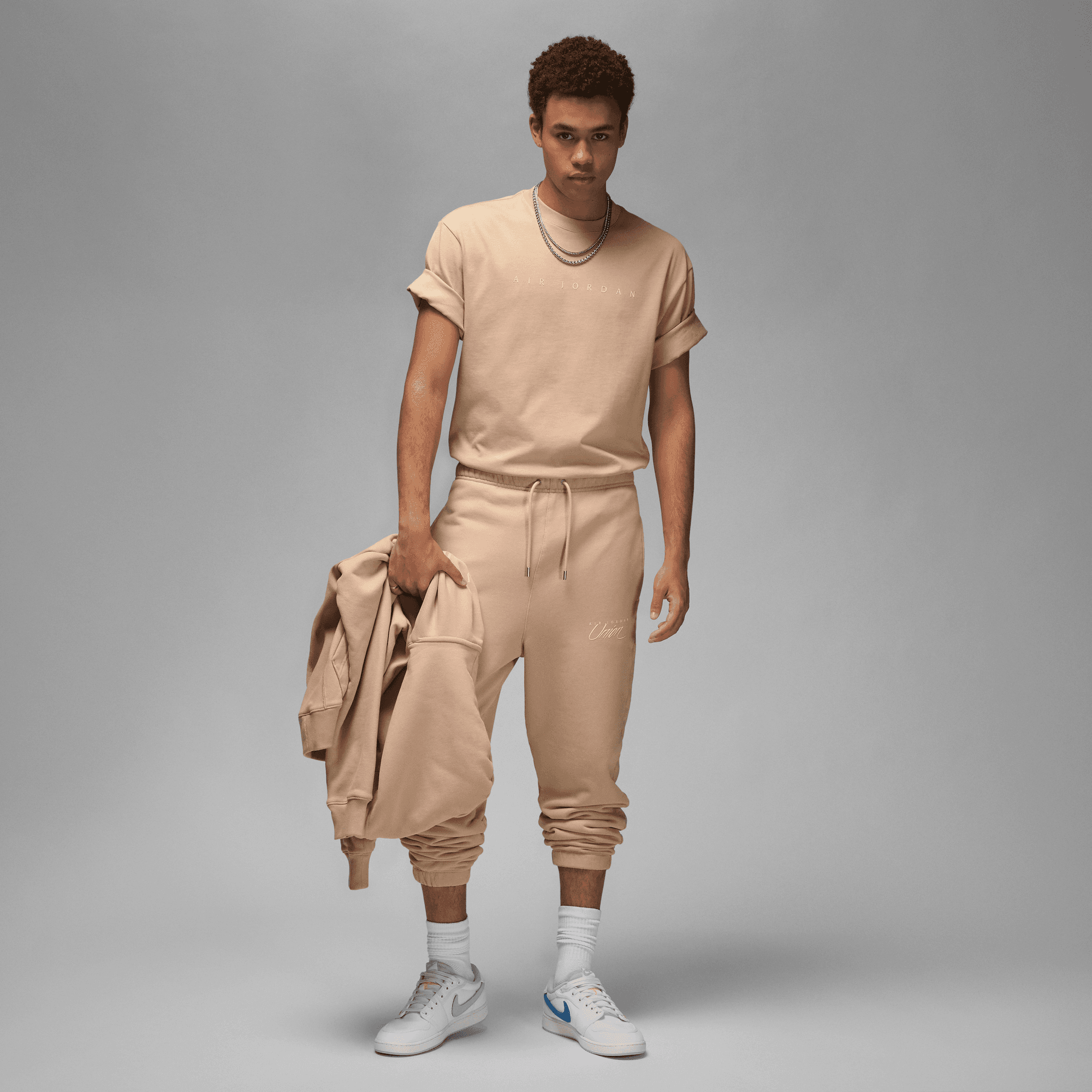 JORDAN X UNION SS TEE "BIO BEIGE"