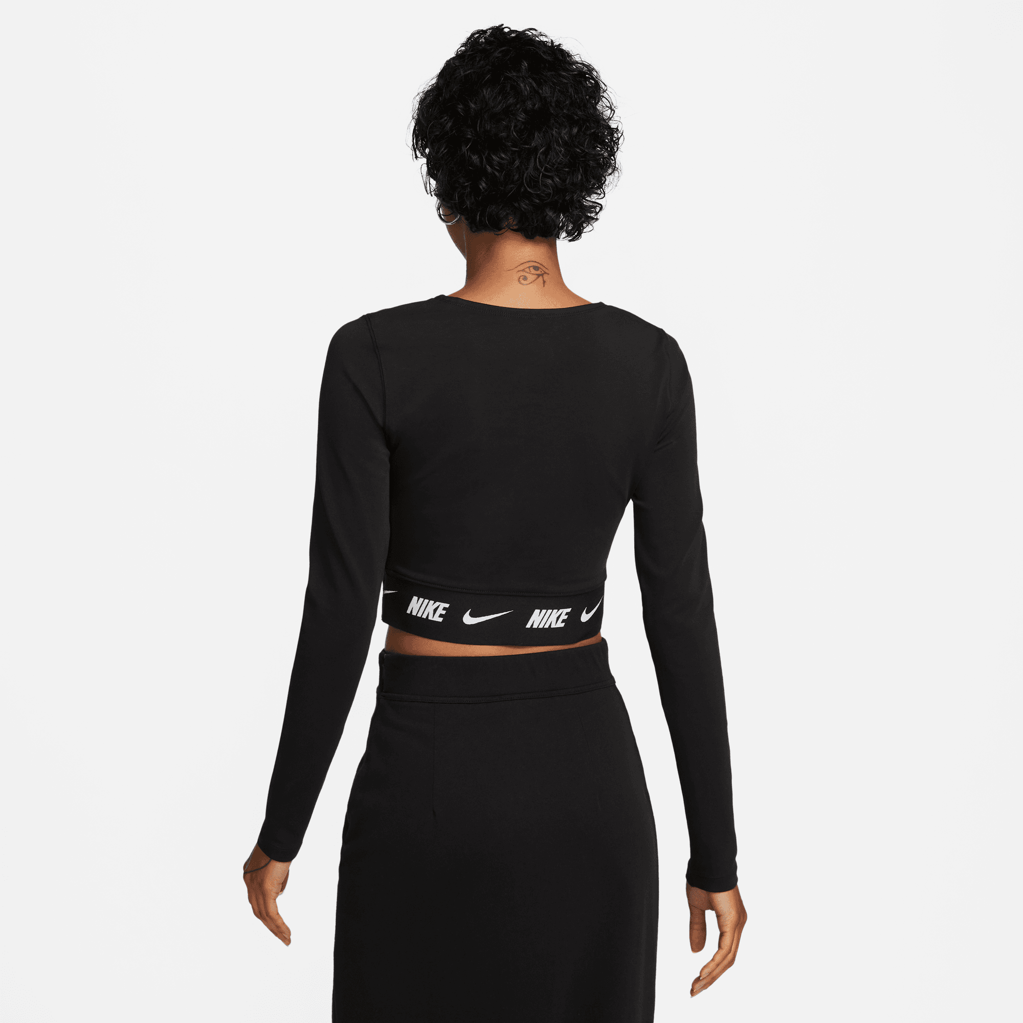 NIKE SW LONG SLEEVE CROP TOP