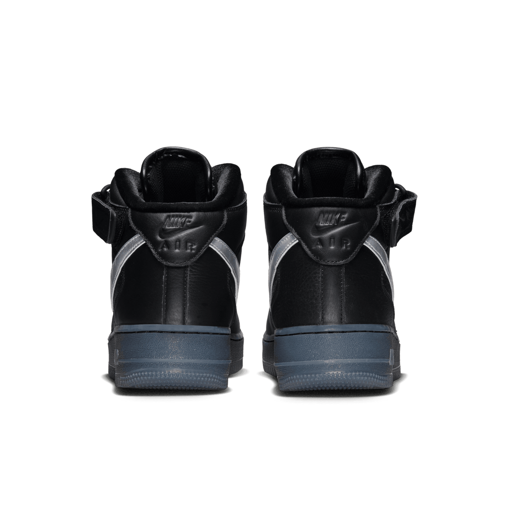 NIKE AF1 MID '07 PREMIUM "BLACK METALLIC SILVER"