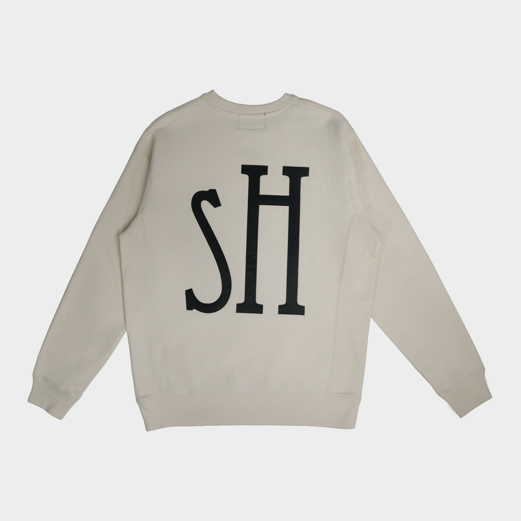 HUSH LIFE BOUTIQUE CREWNECK 'HU-SH CREME'