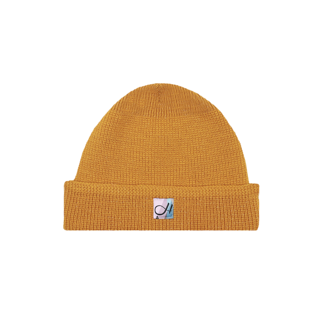 DEHEN X HUSH BEANIE "OLD GOLD"