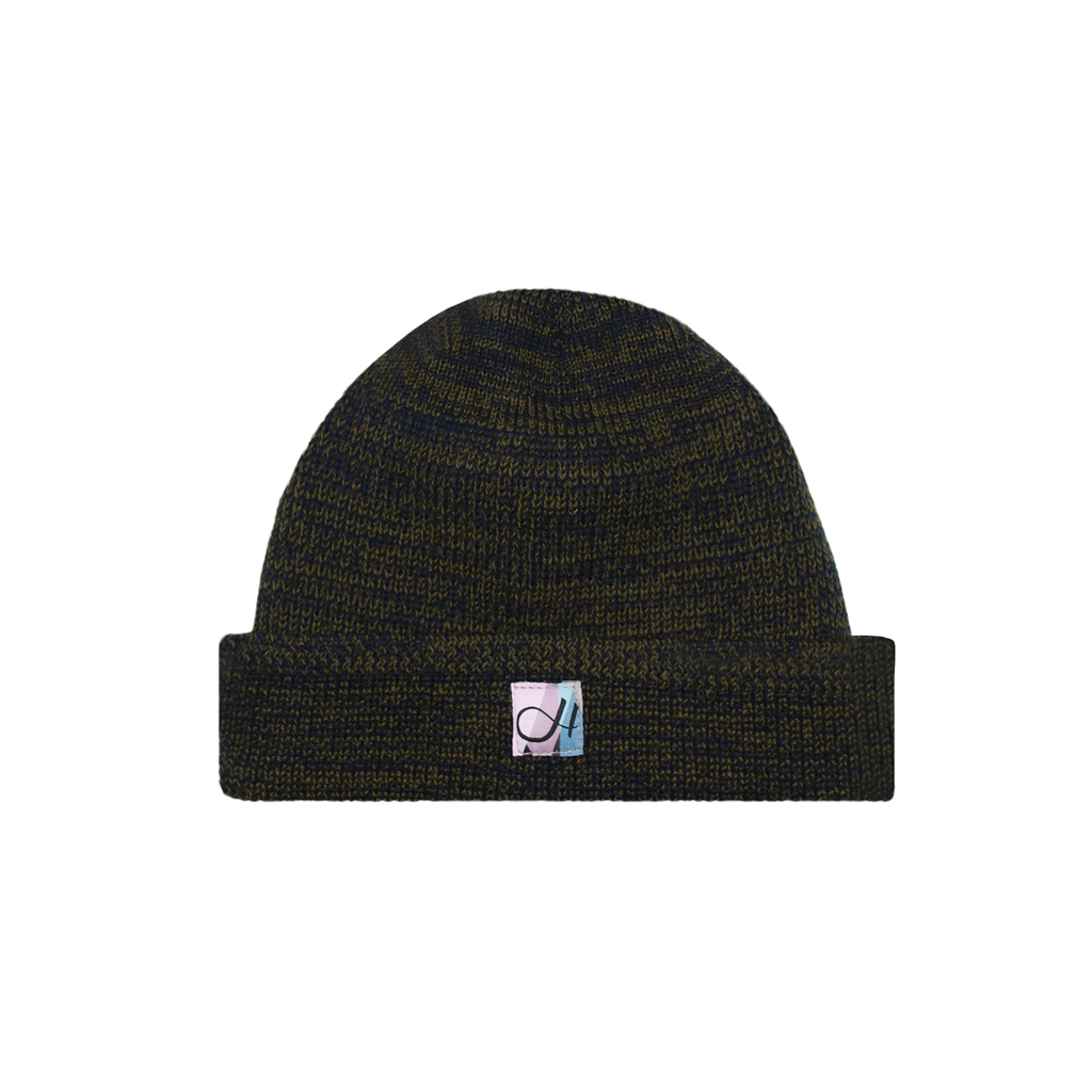 DEHEN X HUSH BEANIE "LODEN/NAVY"