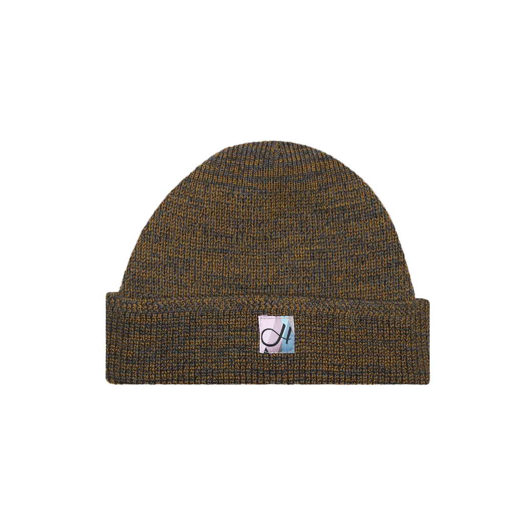 DEHEN X HUSH BEANIE "CHARCOAL/GOLDMINE"