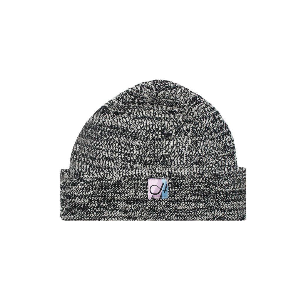 DEHEN X HUSH BEANIE "BLACK/NATURAL"