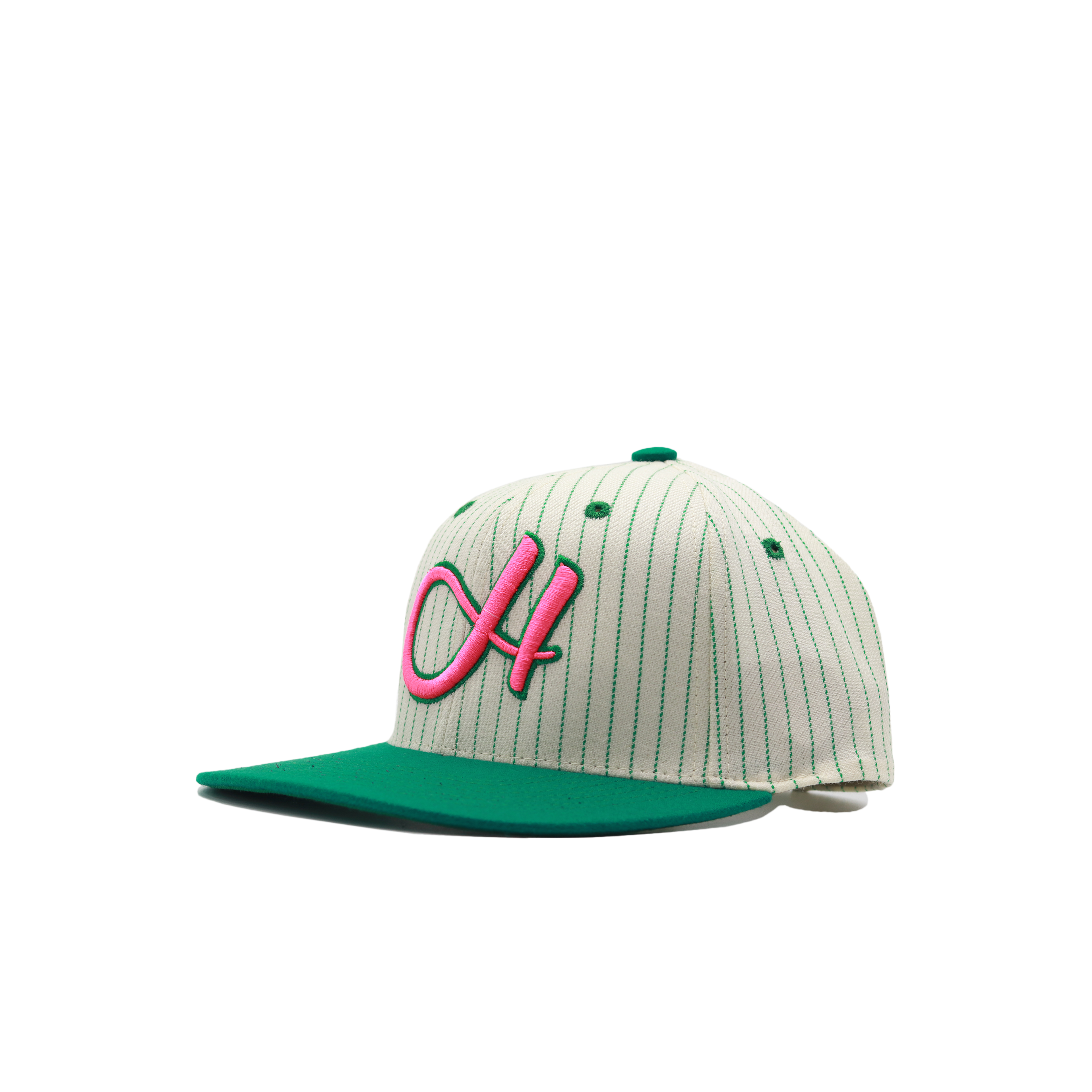 HUSH HAT "PIN STRIPE GREEN"