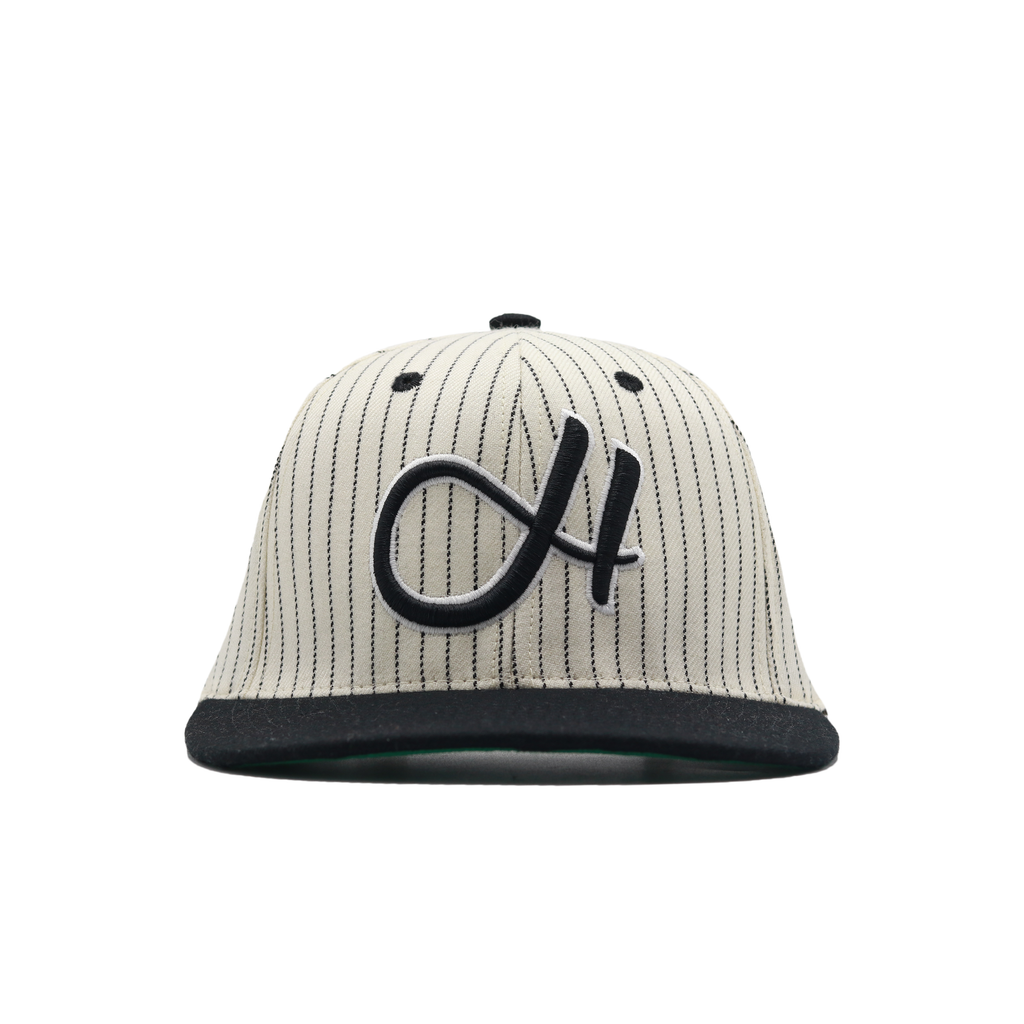 HUSH HAT "PIN STRIPE BLACK"