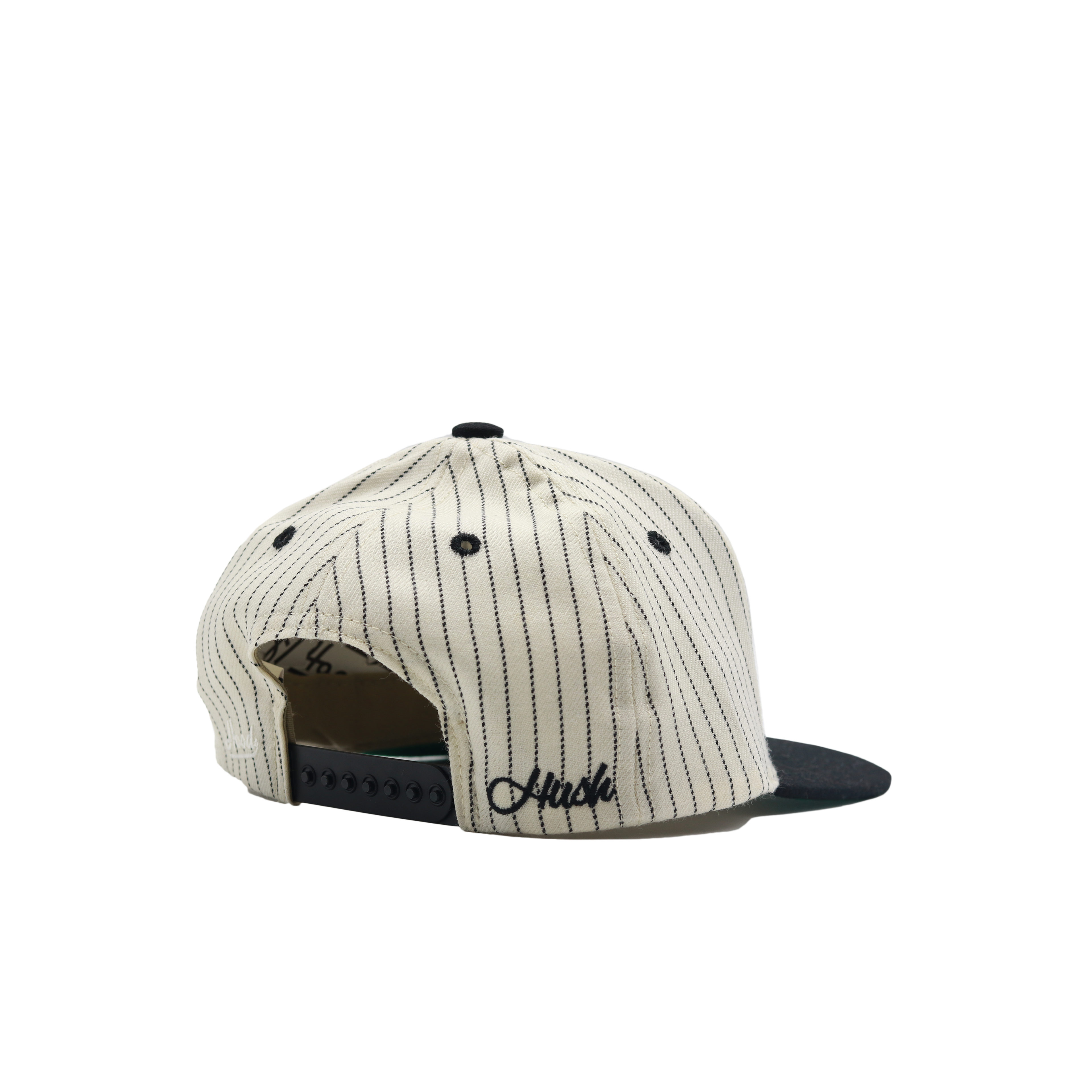 HUSH HAT "PIN STRIPE BLACK"