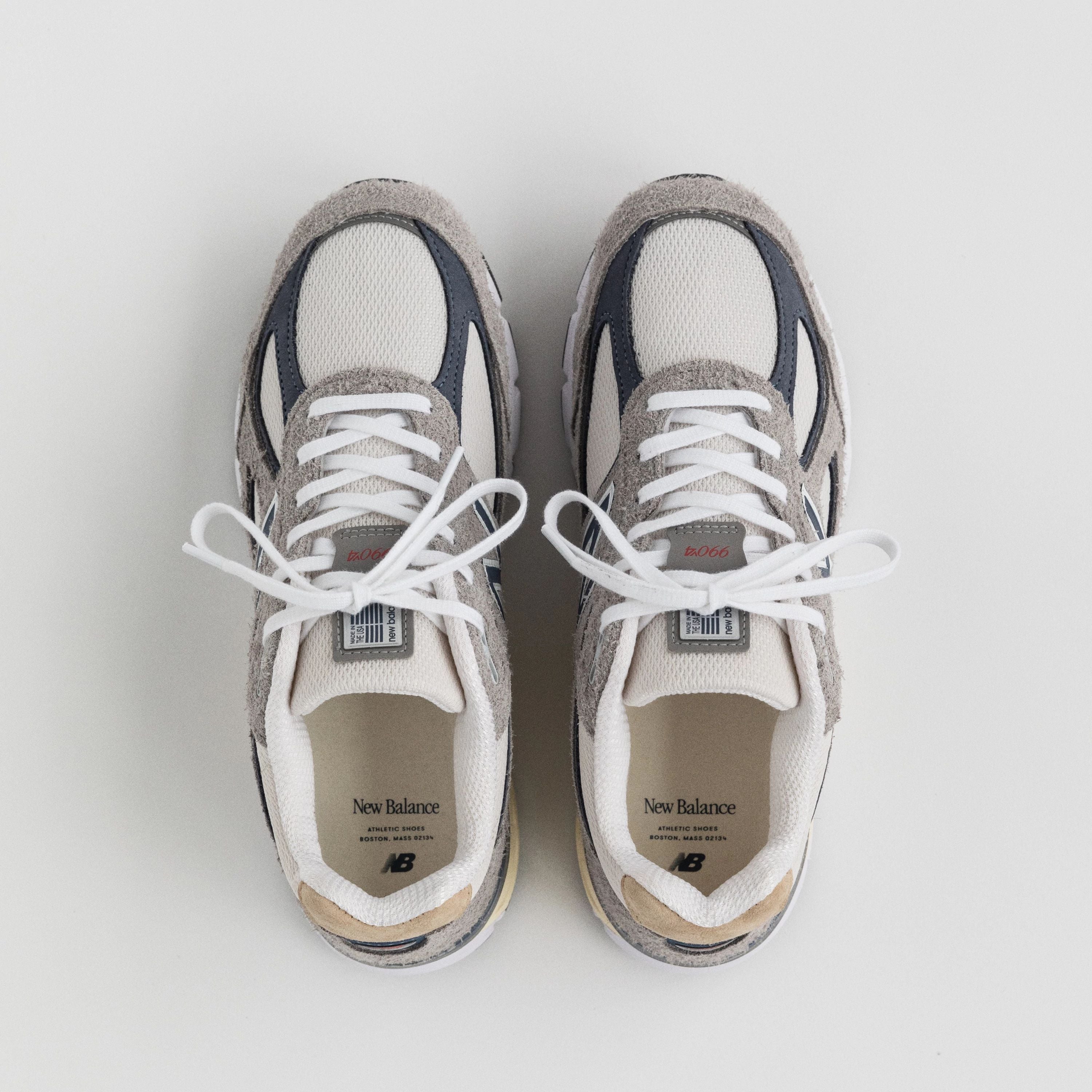 MENS NEW BALANCE 990V4 "GREY NAVY"
