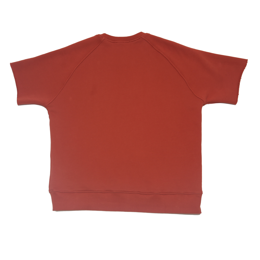 Hush Shortsleeve Crewneck Raw Edge "Rust Brick"
