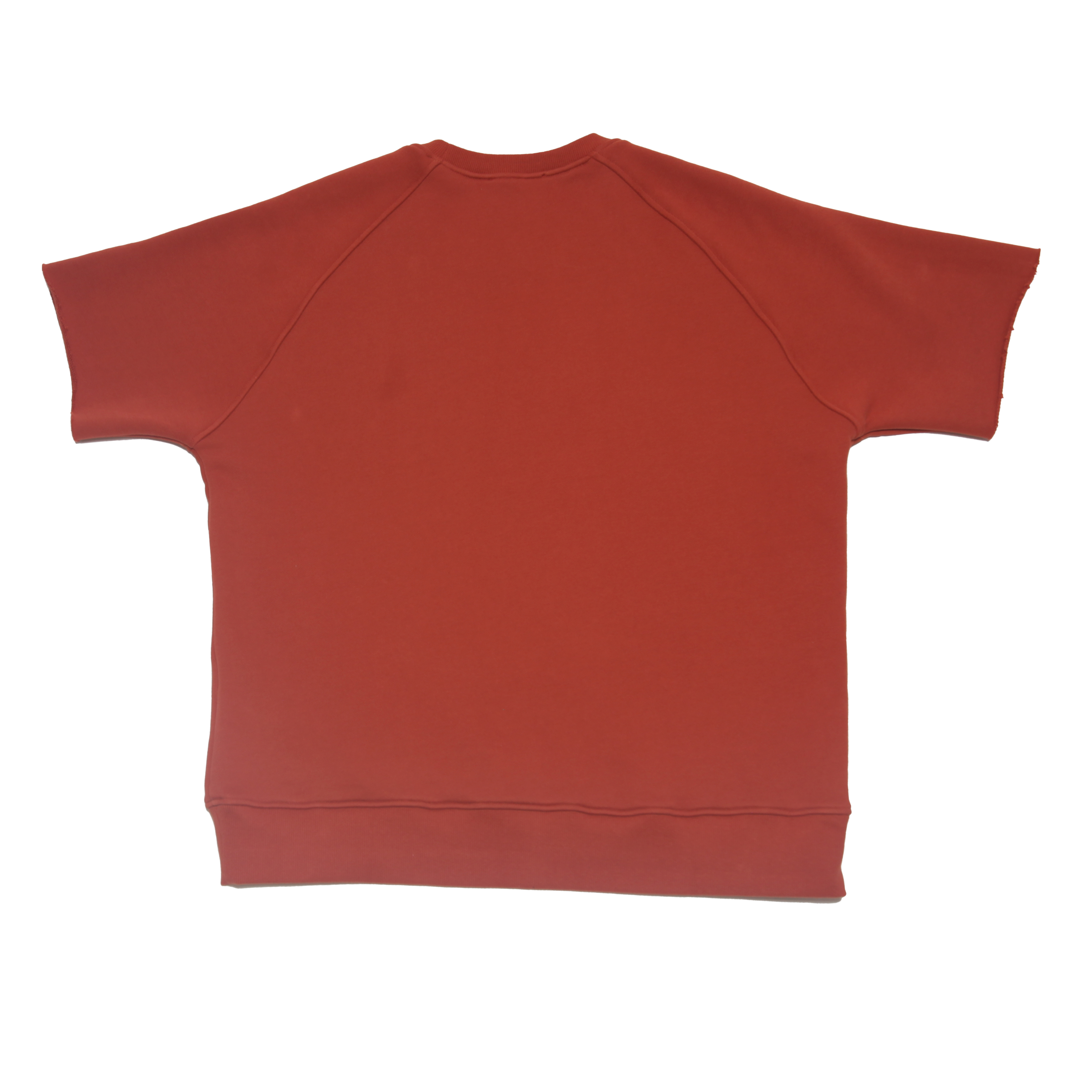 Hush Shortsleeve Crewneck Raw Edge "Rust Brick"