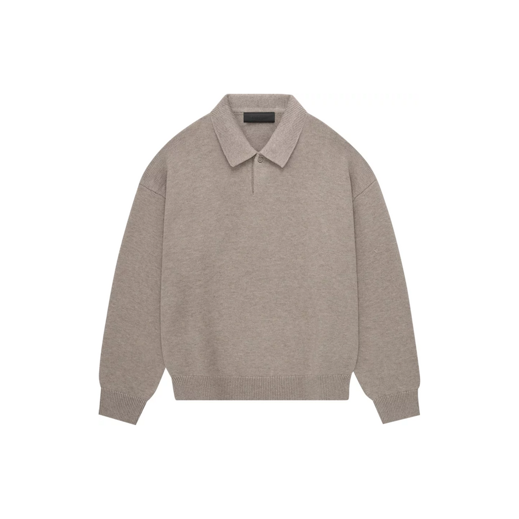 FOG Mens Essentials Knit Polo "Core Heather"