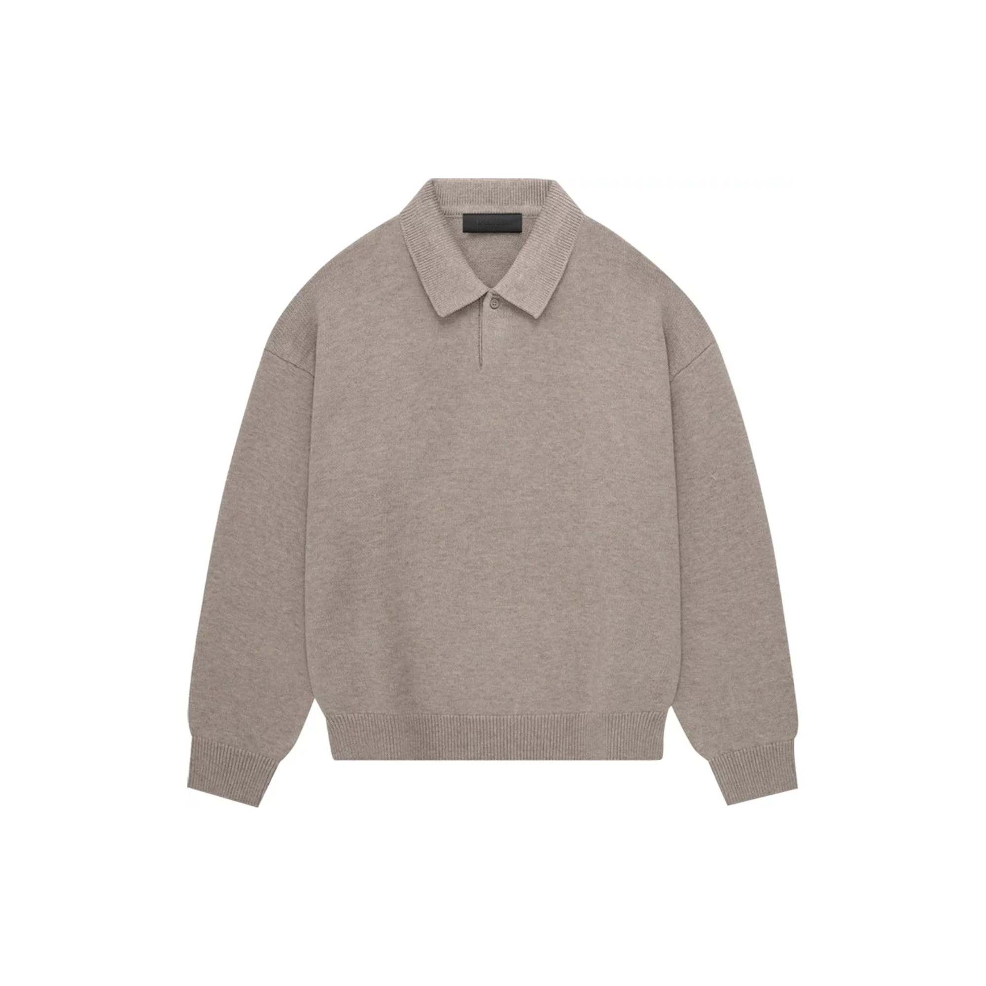 FOG Mens Essentials Knit Polo "Core Heather"