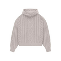 Fear of God Essentials Cable Knit Hoodie "Silver Cloud"