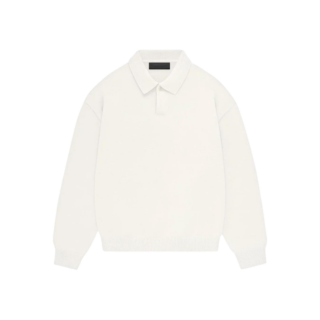FOG Mens Essentials Knit  Polo "Cloud Dancer"