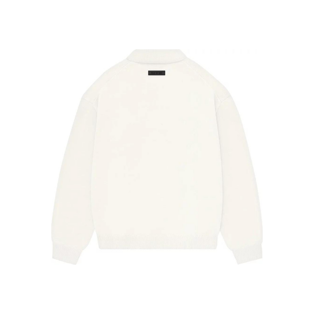 FOG Mens Essentials Knit  Polo "Cloud Dancer"