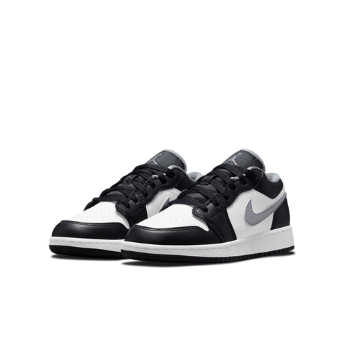Air Jordan 1 Low Big Kids' Shoes Black/Particle Grey-White