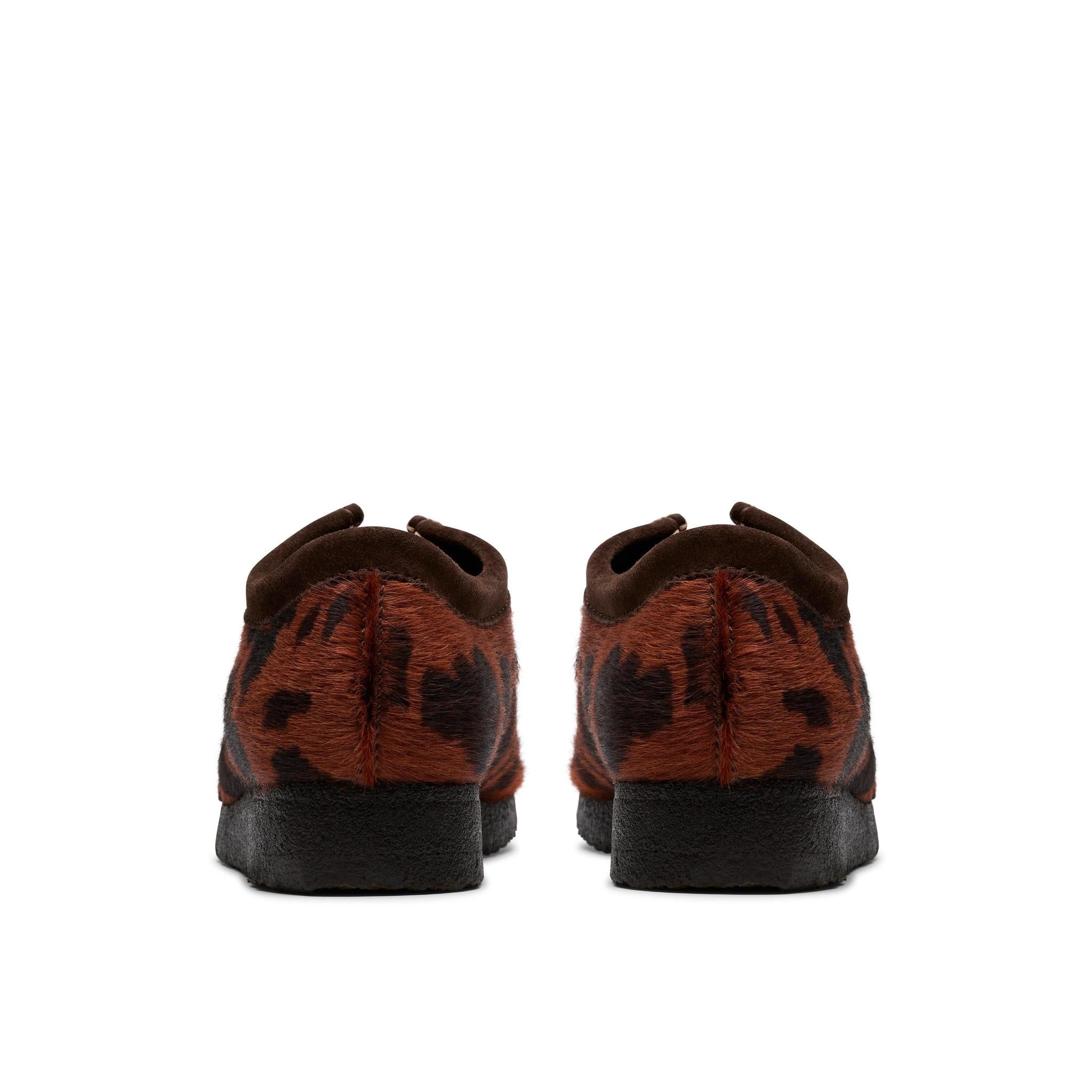 Clarks Wallabee Brown Cow Print