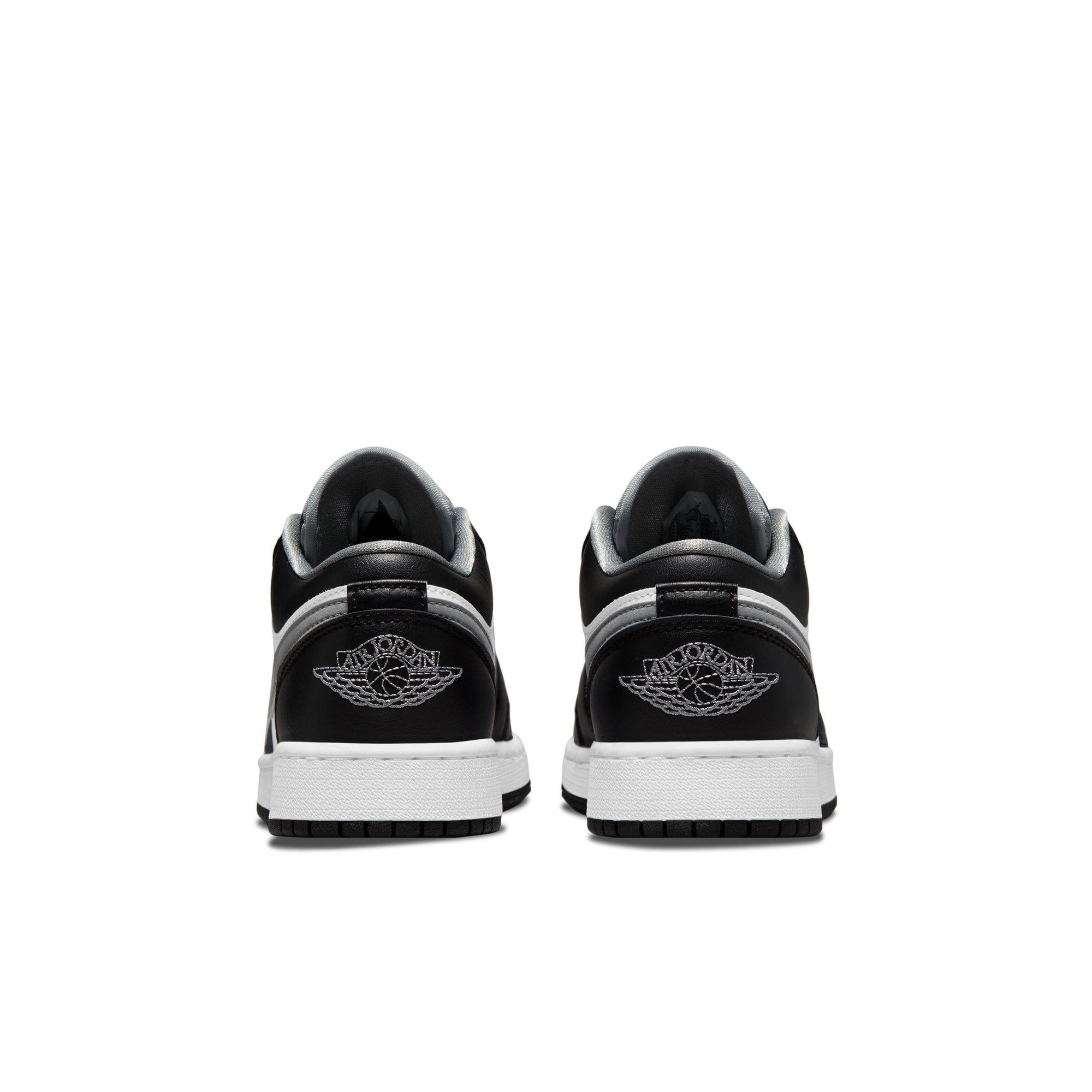 Air Jordan 1 Low Big Kids' Shoes Black/Particle Grey-White