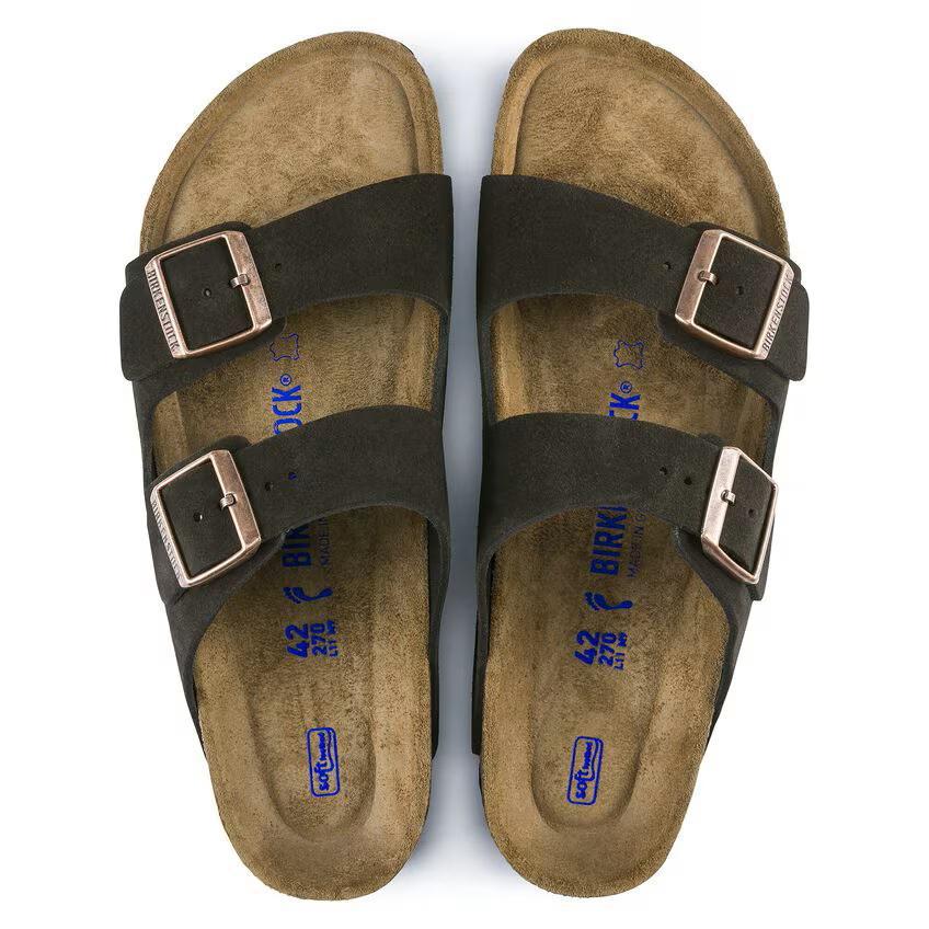 Birkenstock Arizona Soft Footbed Suede Leather - Mocha
