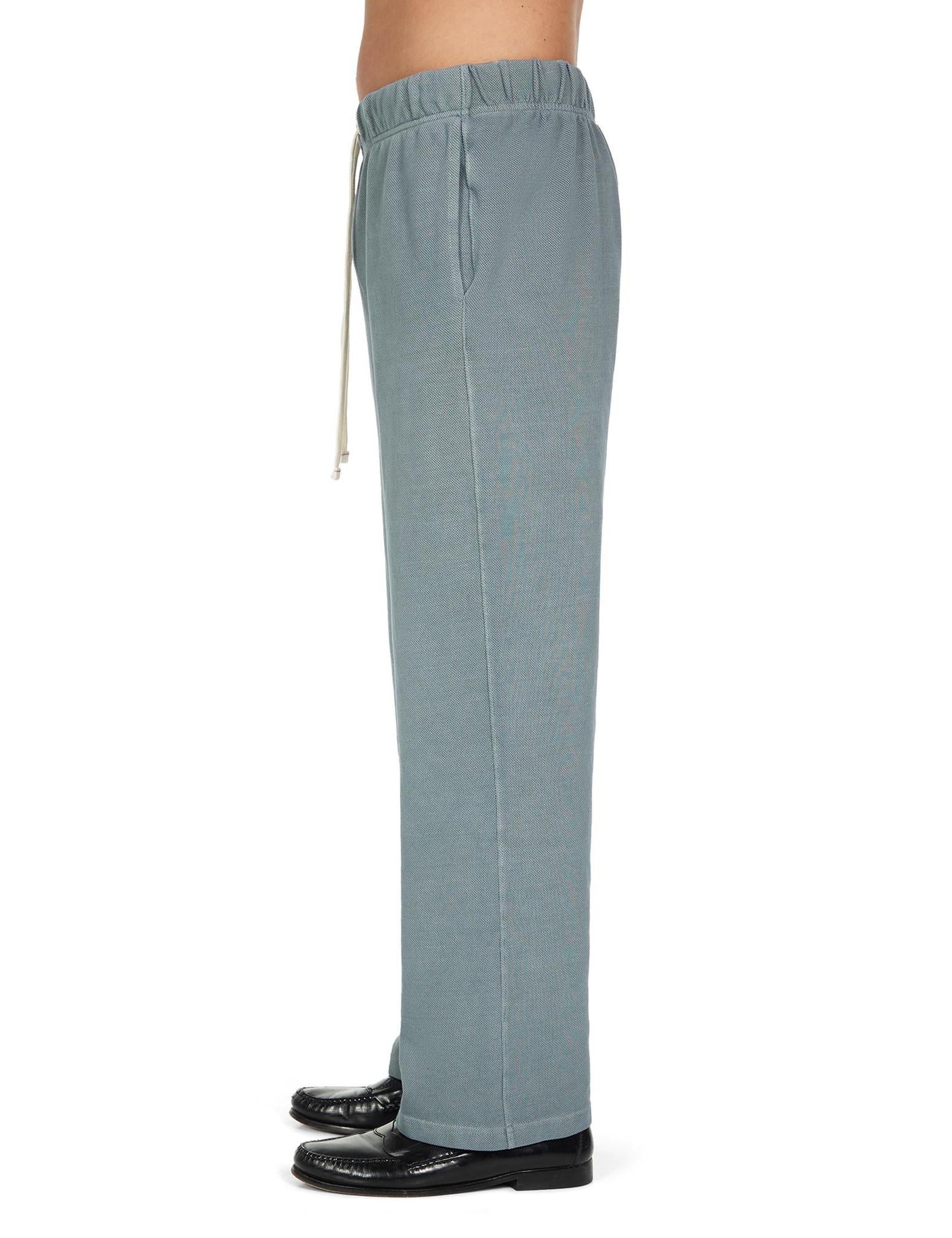 Les Tien Pique Classic Pant Washed Slate Grey