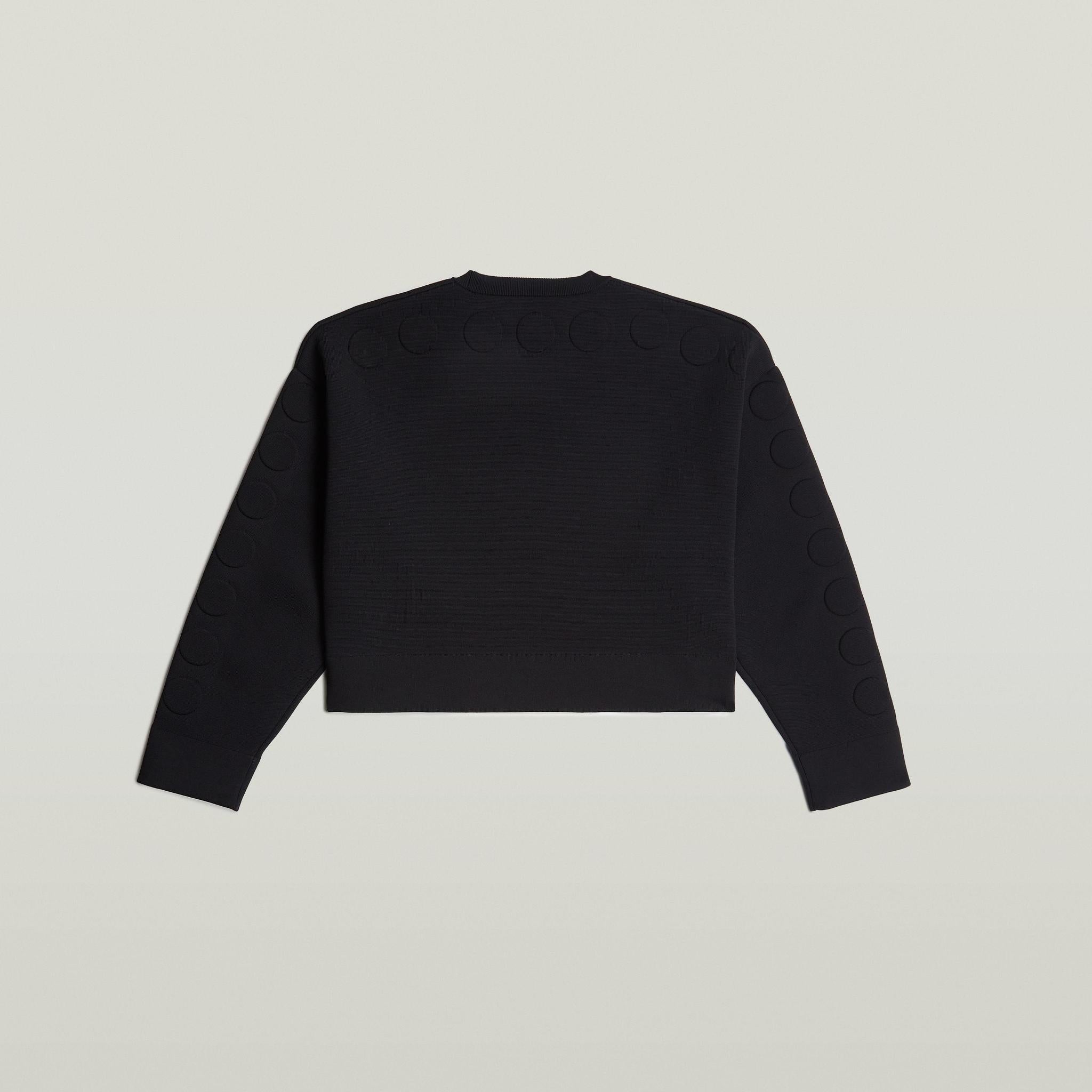 GSxWVB Oversized Short Sweat Knit R Black