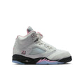 Air Jordan 5 Retro Big Kids' Shoes White/Med Soft Pink-Black