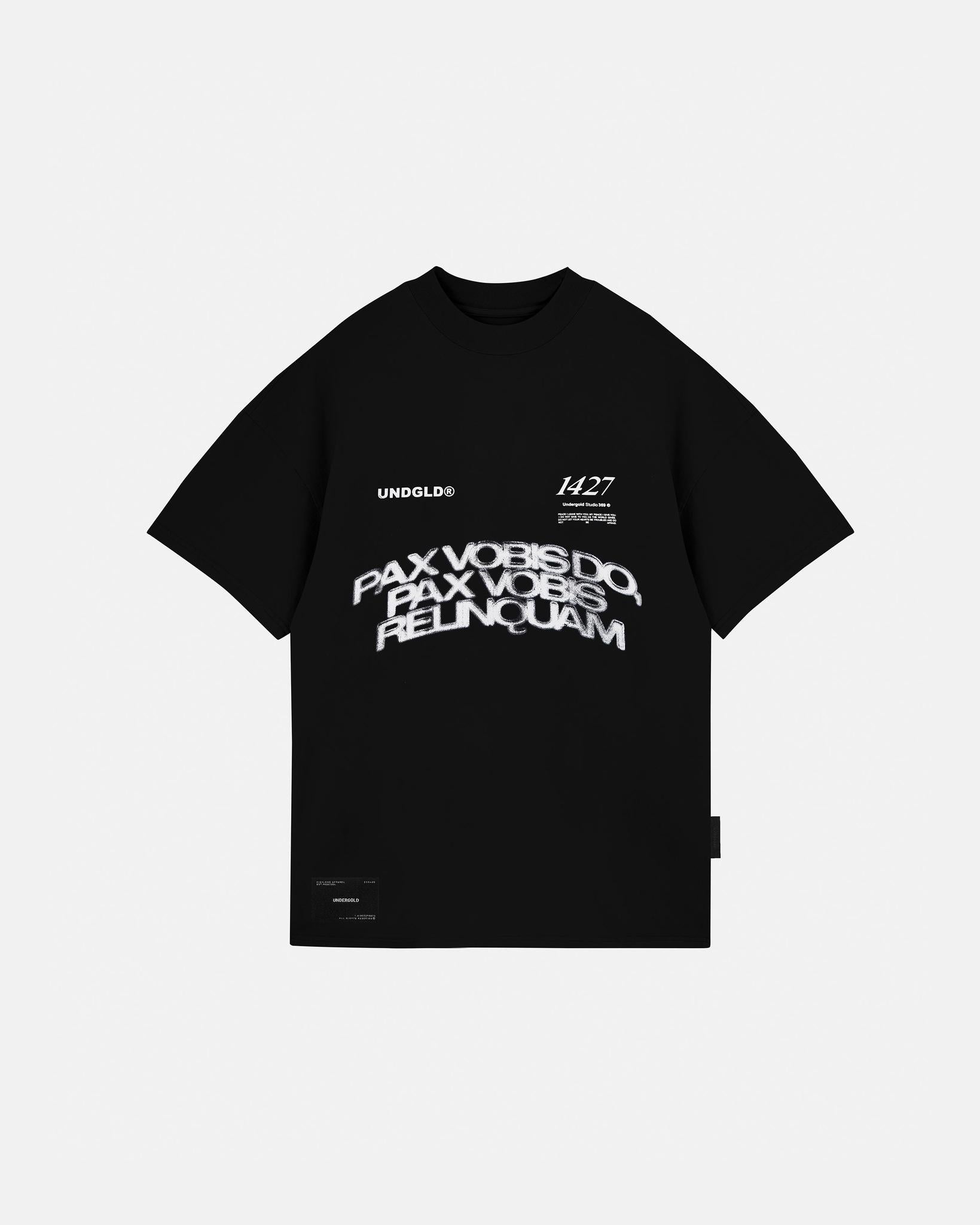 Undergold Gratia Plena Pax T-Shirt Black
