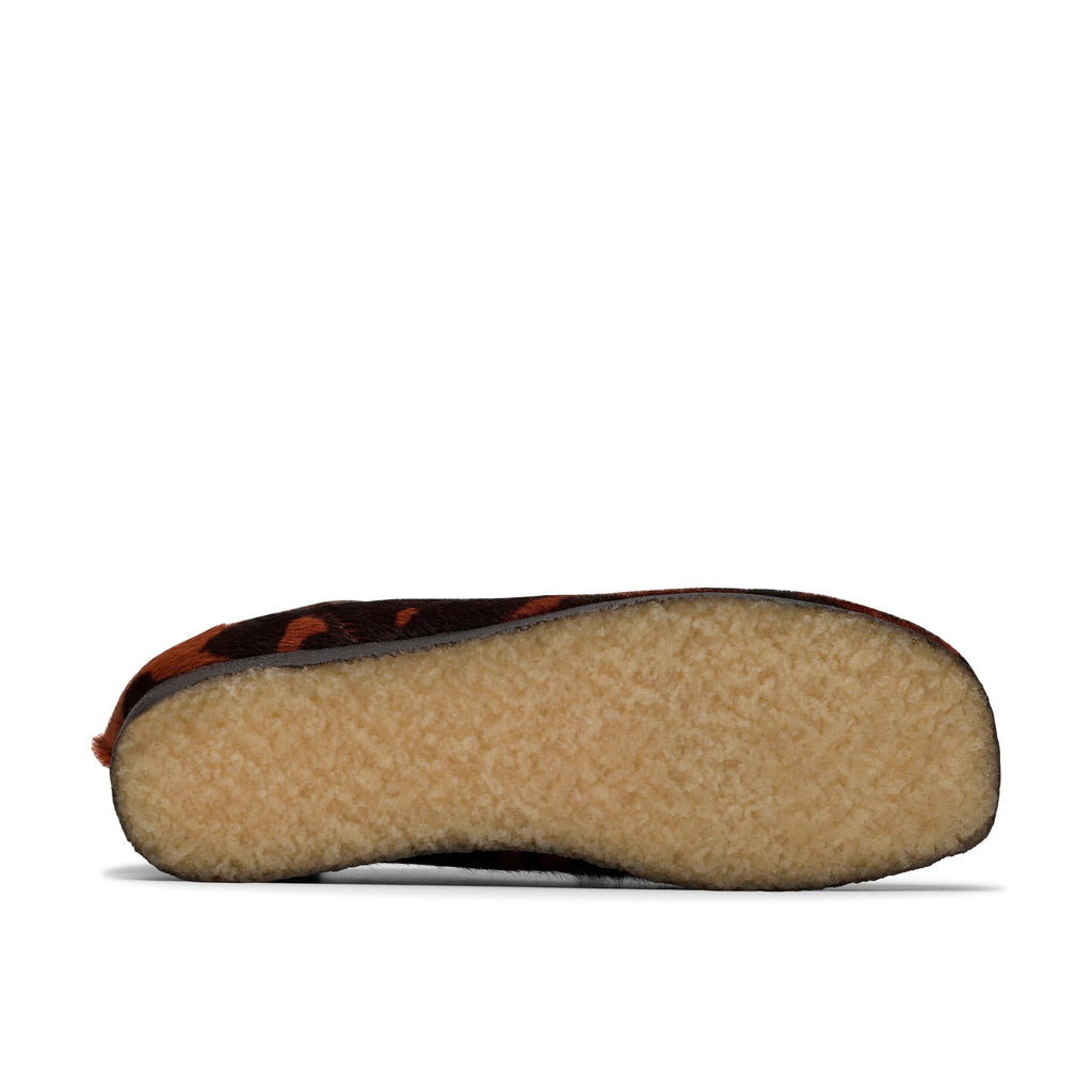Clarks Wallabee Brown Cow Print
