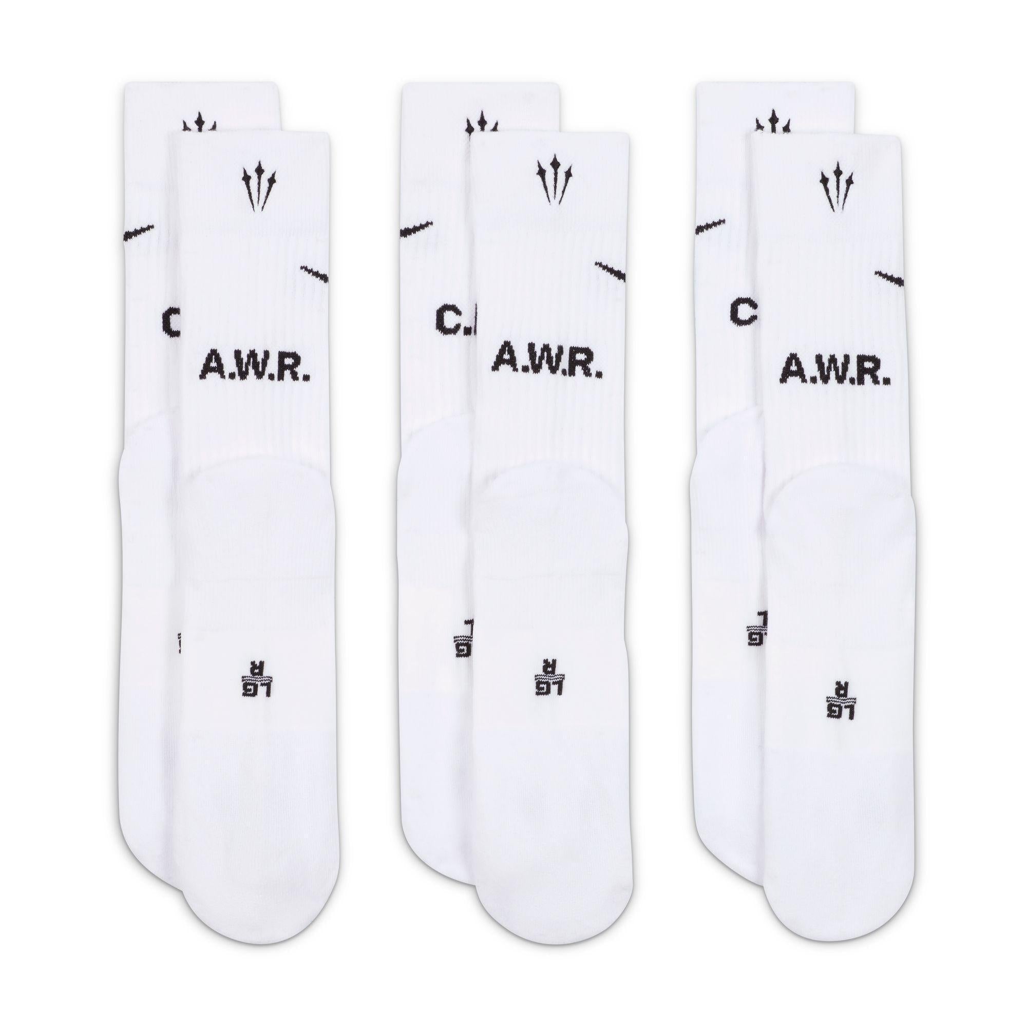 Nike x NOCTA Crew Socks 3 Pack White