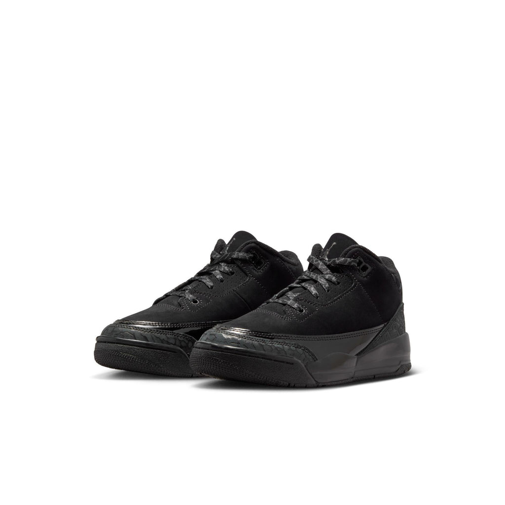Jordan 3 Retro Little Kids' Shoes Black/Dark Charcoal-White
