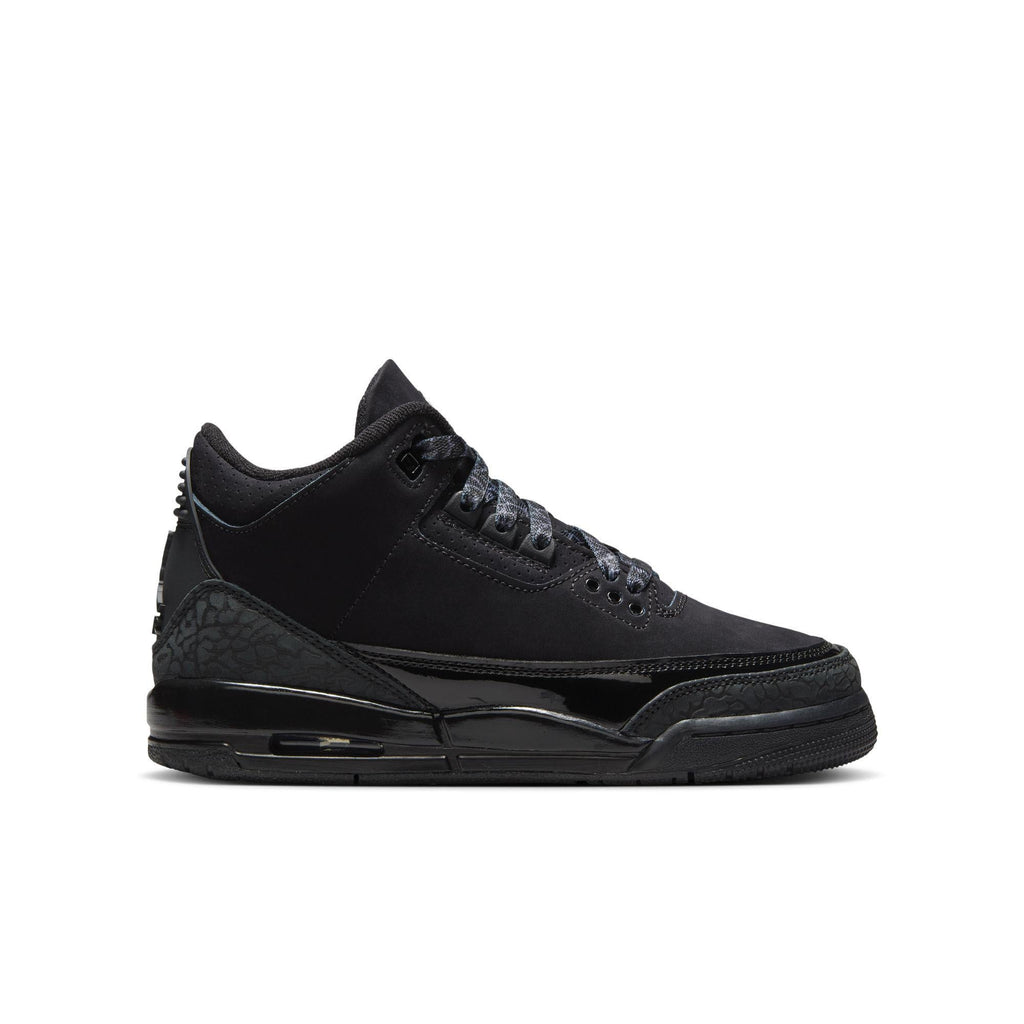 Air Jordan 3 Retro Big Kids' Shoes Black/Dark Charcoal-White