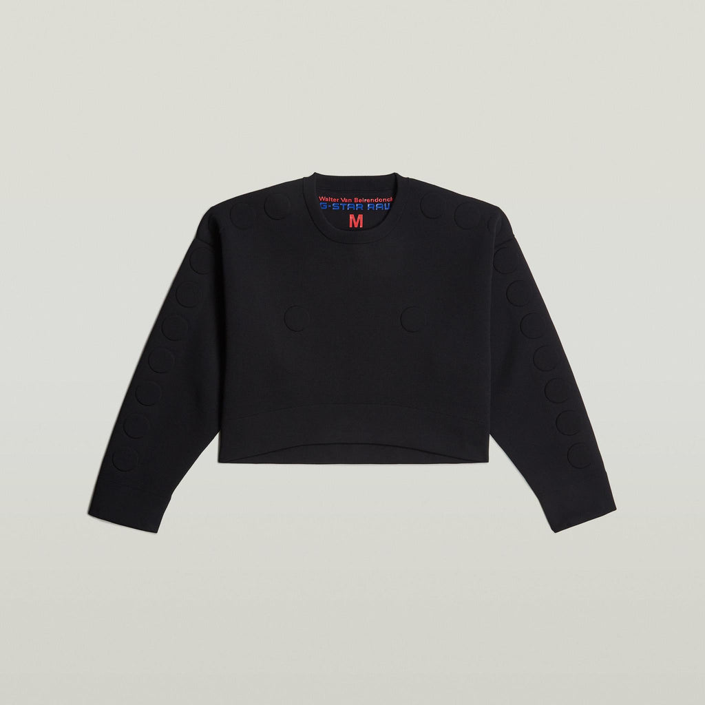 GSxWVB Oversized Short Sweat Knit R Black