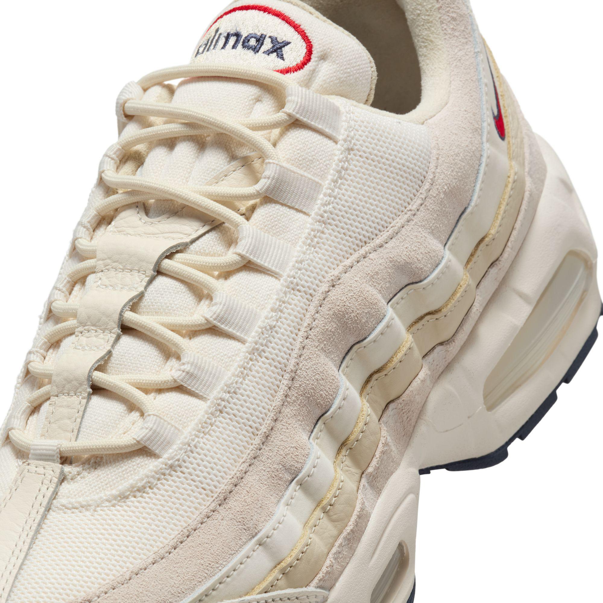 Nike Air Max 95 OG PRM Pale Ivory/University Red-Light Khaki-Sail