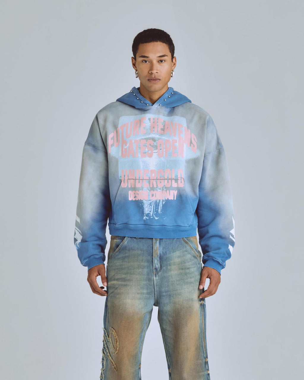 Undergold Agnus Dei Future Heavens Hoodie Storm Blue
