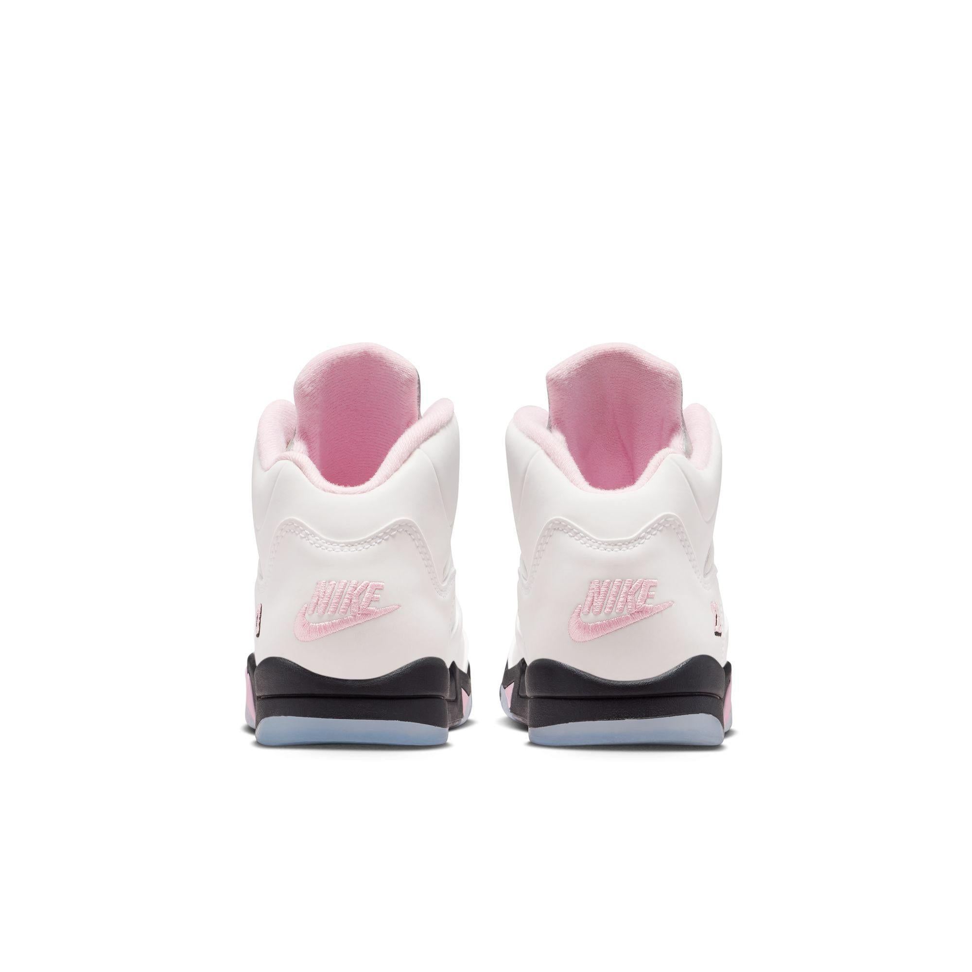 Jordan 5 Retro OG (PS) White/Med Soft Pink-Black