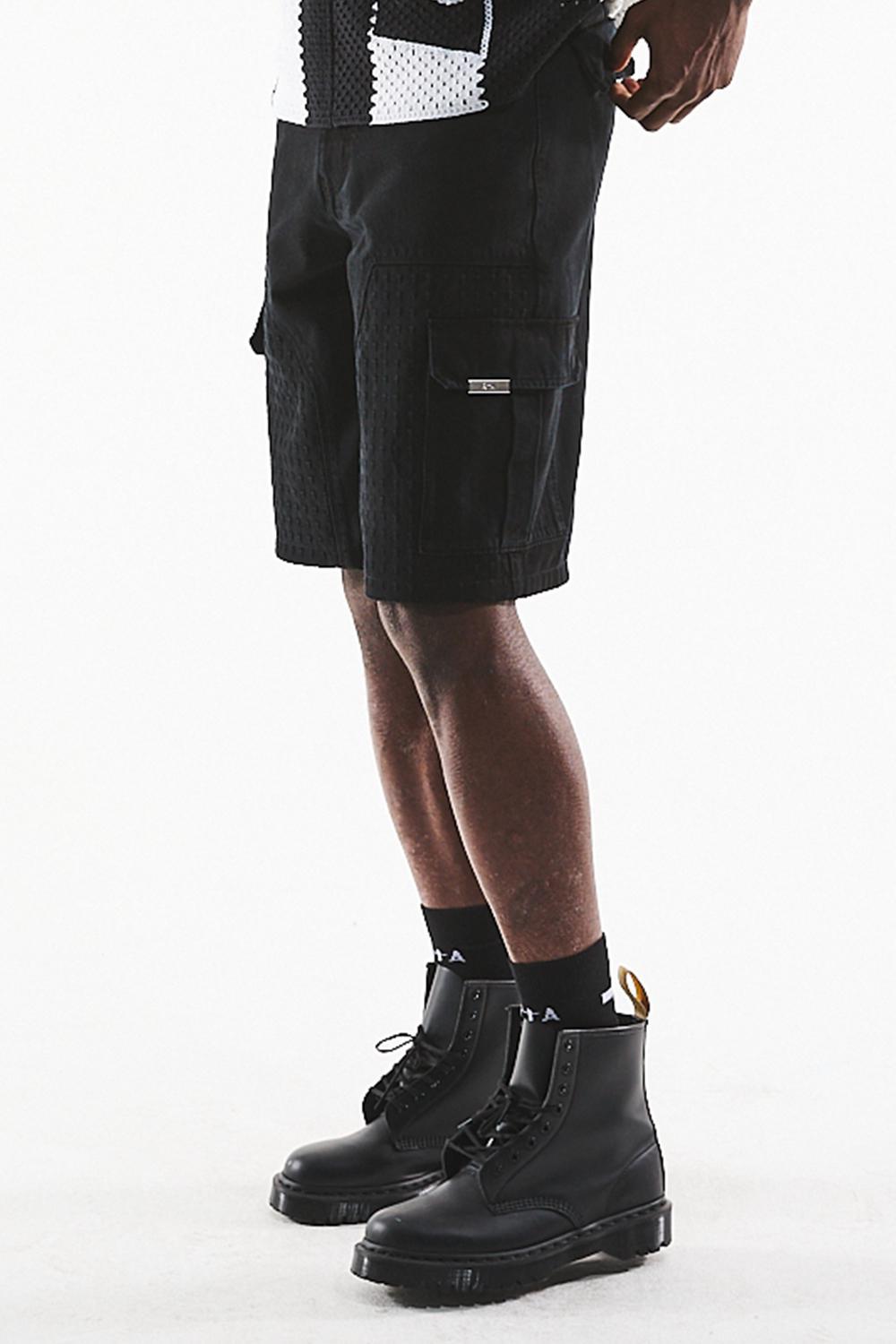 RTA Joseph | Black 3D Cross Short