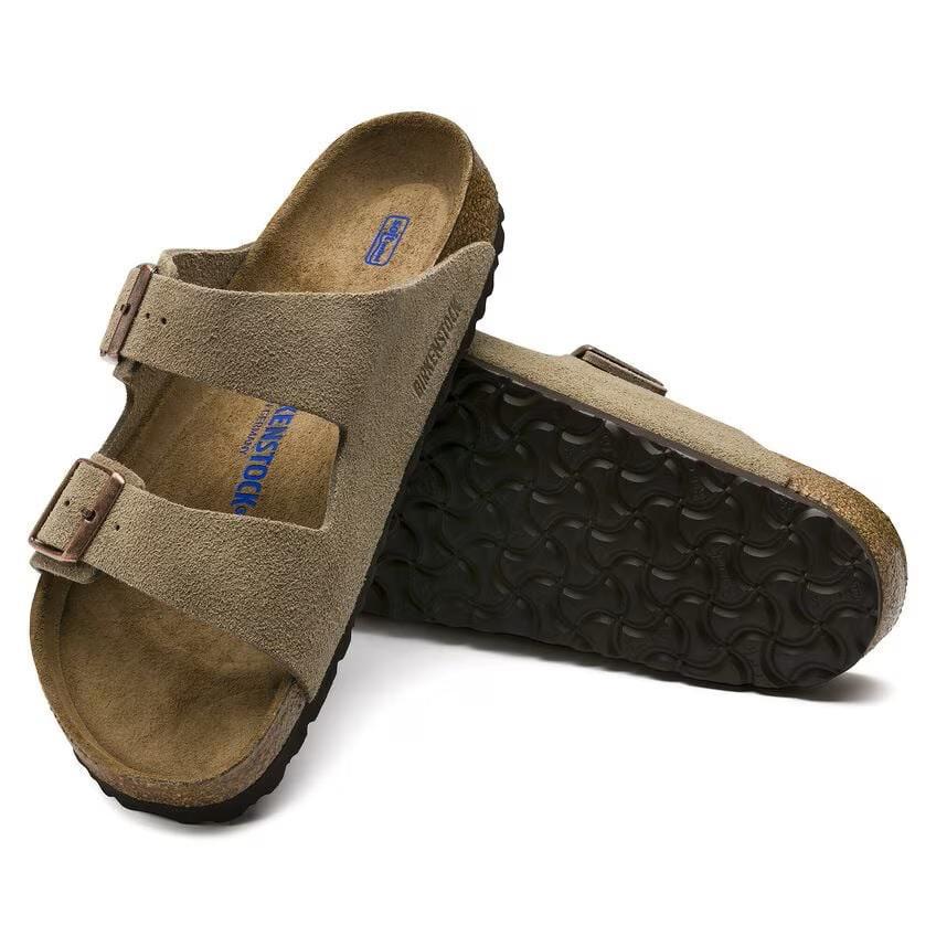 Birkenstock Arizona Soft Footbed Suede Leather - Taupe